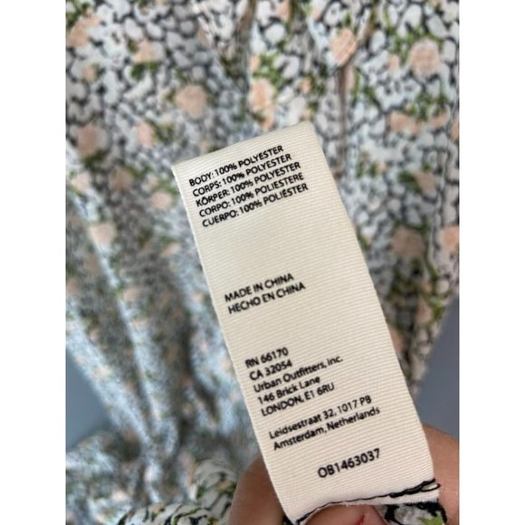 Free People women's XS Gigi floral printed maxi high low dress‎ tunic overlay - Picture 10 of 11